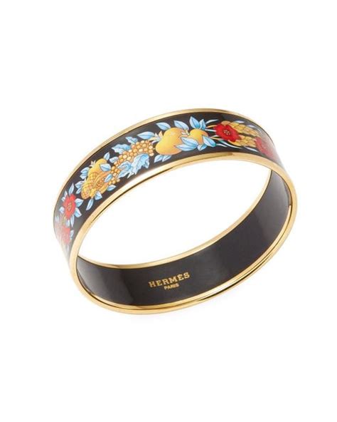 hermes enamel bangle white|vintage Hermes enamel bangle.